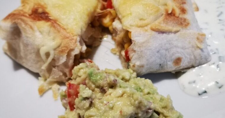 Quesadillas „Surf & Turf“ mit zweierlei Dips